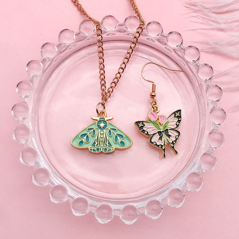 WWholesale Insect Butterfly Moth DIY Necklace Pendant Accessories